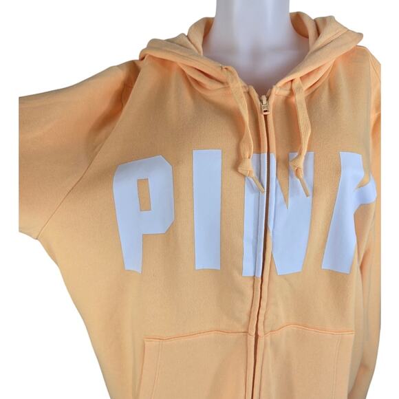 Victoria Secret Pink Full Zip Fleece Lined Hooded Winter Jacket XXL NWT - Picture 2 of 6